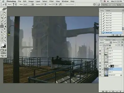 The Techniques of Dylan Cole 2 : Introduction to Cityscape Matte Painting