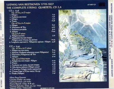 Beethoven, Complete String Quartets - Alban Berg Quartet