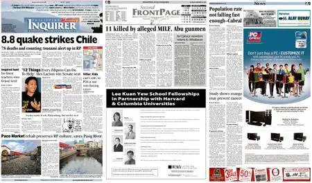 Philippine Daily Inquirer – February 28, 2010