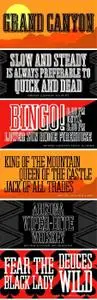 Grand Canyon RR Font Family