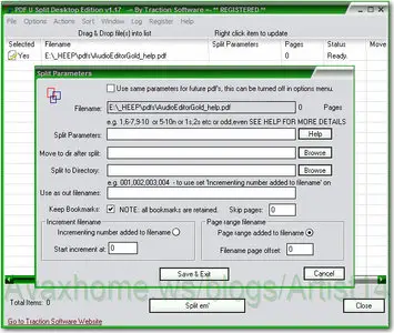 Traction Software PDF U Split Desktop Edition v1.17