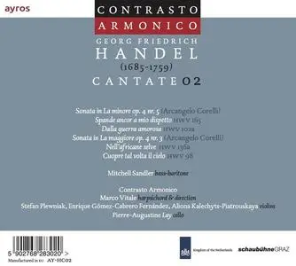 Mitchell Sandler, Marco Vitale, Contrasto Armonico - George Frideric Handel: Cantate 02 (2015)