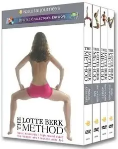 The Lotte Berk Method - Basic Essentials, Hip Hugger Abs, Muscle Eats Fat, High Round Assets (DVD + PDF BOOK)