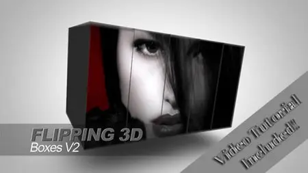 Flipping 3D Boxes V2 - Project for After Effects (RevoStock)