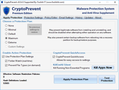 CryptoPrevent 8.0.4.3 Premium Edition Portable