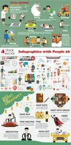 Vectors - Infographics with People 28