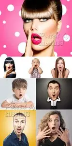 Stock Photo - Surprised People