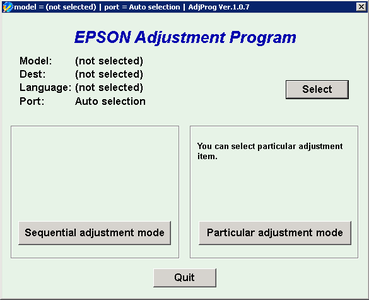 Epson Adjustment Program 1.0.7