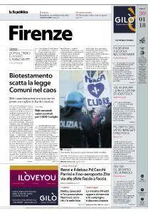la Repubblica Firenze - 30 Gennaio 2018