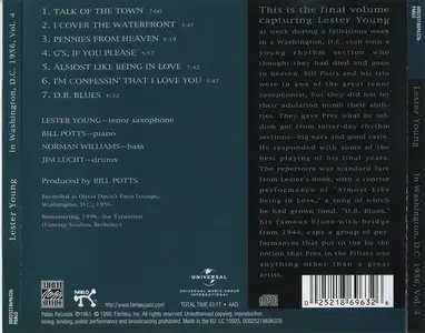 Lester Young - In Washington, D.C. 1956, Vol. 4 (1998)