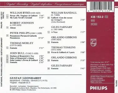 Gustav Leonhardt - Fantasias, Pavans & Galliards: Music by Bull, Byrd & Gibbons (1993)