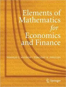 Elements of Mathematics for Economics and Finance