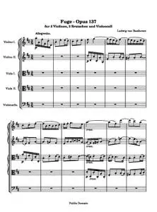 BeethovenLv - Fuge - Opus 137
