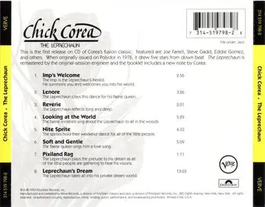Chick Corea - The Leprechaun (1976) {Verve 519798}
