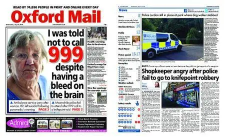 Oxford Mail – July 25, 2018