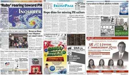 Philippine Daily Inquirer – December 04, 2014