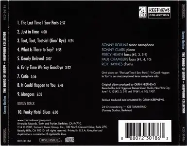 Sonny Rollins - The Sound Of Sonny (1957) {2007 Riverside} [Keepnews Collection Complete Series] (Item #10of27)