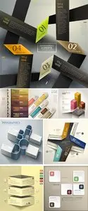 Stock: Abstract 3d paper infographics 2