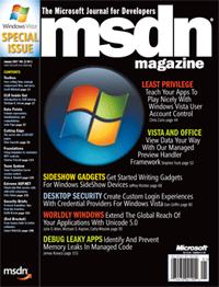 MSDN Magazine January & February 1007 Issues