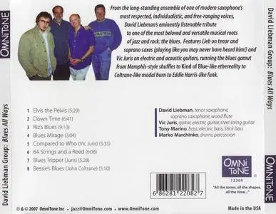 David Liebman Group - Blues All Ways (2007) {OmniTone 12208}