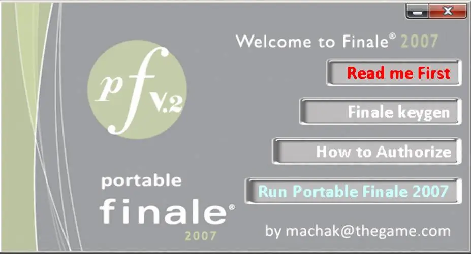 Portable Finale 2007 v2