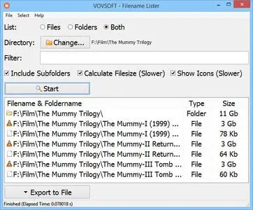 VovSoft Filename Lister 4.2 + Portable