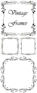 Vintage frames Vector