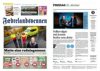 Fædrelandsvennen – 25. oktober 2019