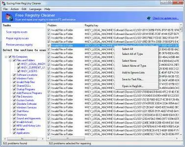 Eusing Free Registry Cleaner 3.9 Portable