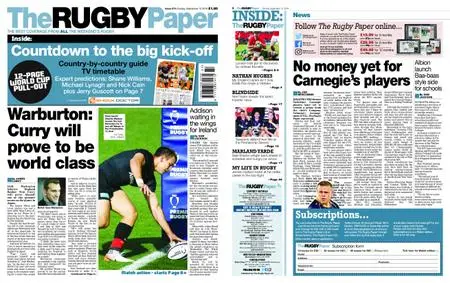 The Rugby Paper – September 15, 2019