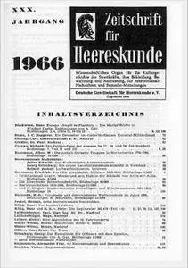 Zeitschrift fur Uniformkunde №203-208 1966