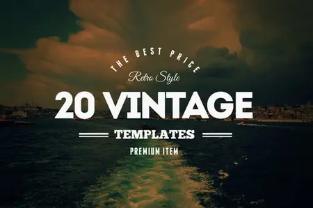 CreativeMarket - 20 Vintage Logos & Badges Vol. 2