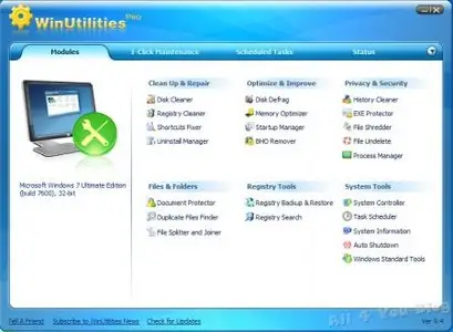 WinUtilities Professional v9.62 Portable