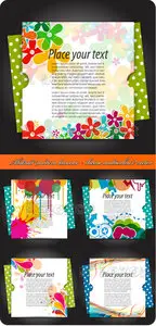 Abstract modern banner - theme multicolour vector