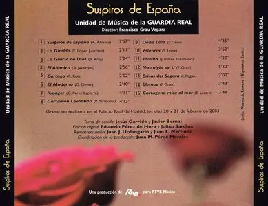 Unidad de Música de la Guardia Real – Suspiros de España (2003)
