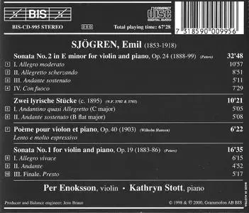 Per Enoksson, Kathryn Stott - Emil Sjögren: Violin Sonatas (2000)