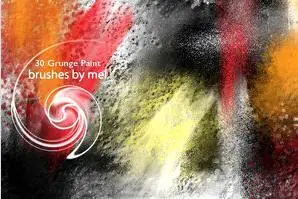 Grunge Paint brushes for Adobe Photoshop