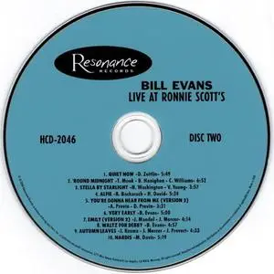 Bill Evans - Live at Ronnie Scott's (2020) {2CD Set, Resonance HCD-2046 rec 1968}