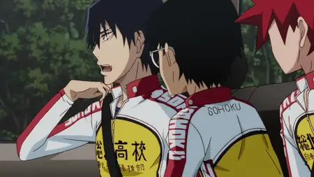 Yowamushi Pedal (2013 S03E10 072 The Sugimoto Brothers Bond Commie