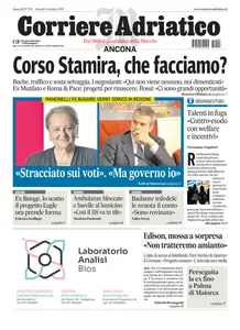 Corriere Adriatico Ancona - 9 Ottobre 2025