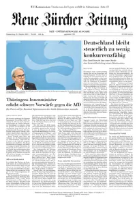Neue Zürcher Zeitung (International) - 23 Oktober 2025