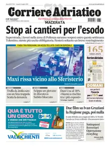 Corriere Adriatico Macerata - 14 Luglio 2025