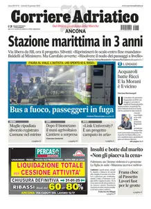 Corriere Adriatico Ancona - 16 Gennaio 2025