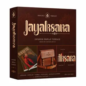 Jayaksara - Javanese Display Font