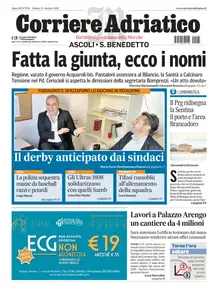 Corriere Adriatico Ascoli - 25 Ottobre 2025