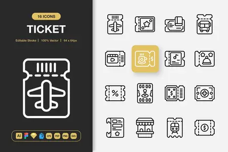 EE - Ticket Icons KNMDVUF