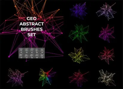 Abstract Geo Brushes Pack for Photoshop