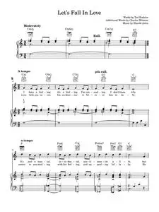 Let's Fall In Love  - Harold Arlen (Piano-Vocal-Guitar (Piano Accompaniment))