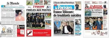 Journaux du Dimanche 13 Sep 2009