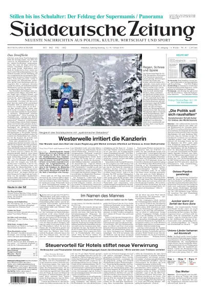 Sueddeutsche Zeitung vom 13.02.2010